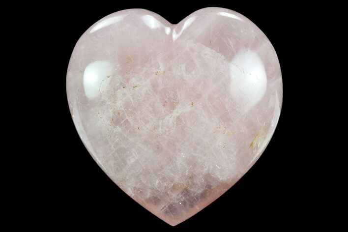 Polished Rose Quartz Heart - Madagascar #129037
